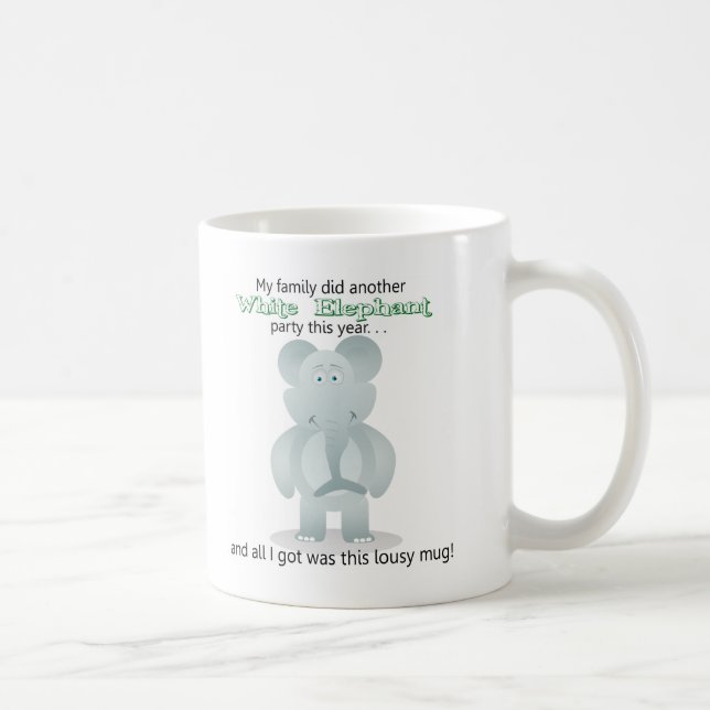 VitElepant gåva - kaffemugg (Höger)