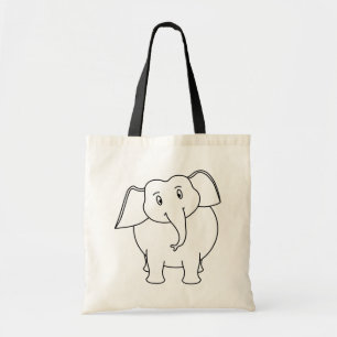 VitElephant. Tygkasse