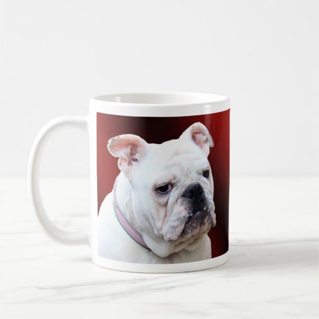Vitengelskabulldogg Kaffemugg (Vänster)