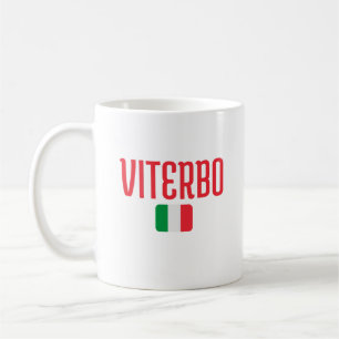 VITERBO Italien Flagga Kaffemugg