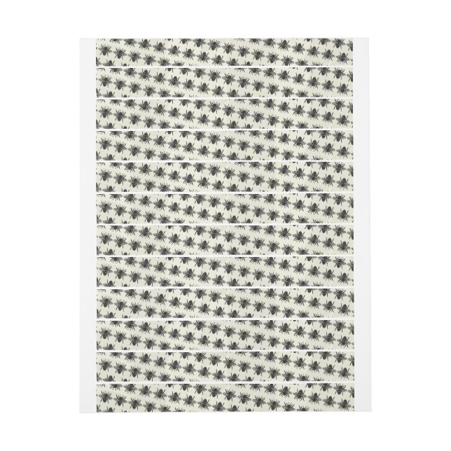 Vitetikett Bees Tamper-Proof Seal Etikettband (Ark)