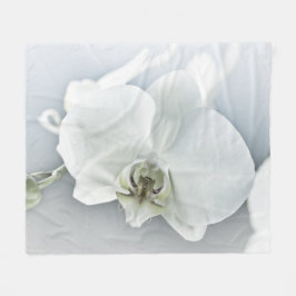 Vitfaleonopsis Orchid Fleecefilt