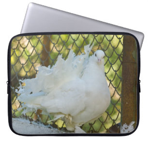 Vitfantailduva Laptop Fodral