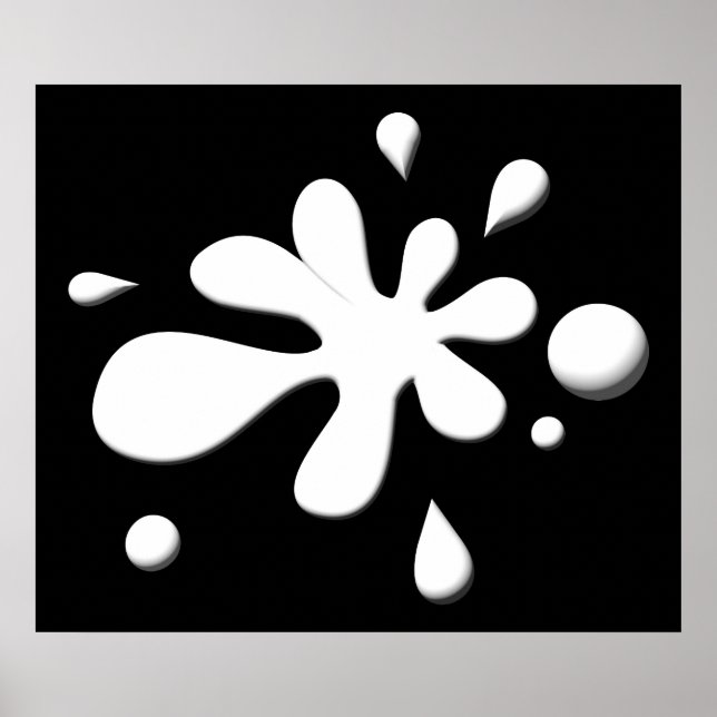 Vitfärgad färgfyllnad poster (Framsidan)