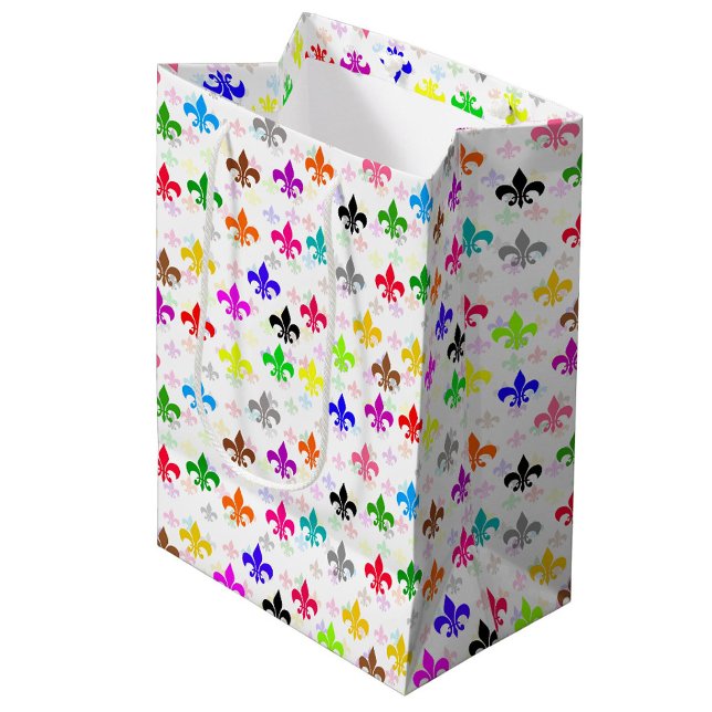 Vitfärgad Fleur-de-lis Mönster-design (Skapare uppladdad)