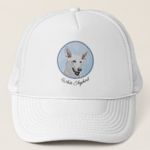 Vitfärgsfärg - Cute Original Hund Art Keps