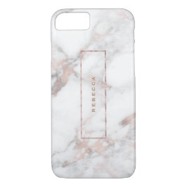 Vitfaux marble Ro-Guld accents Monogram