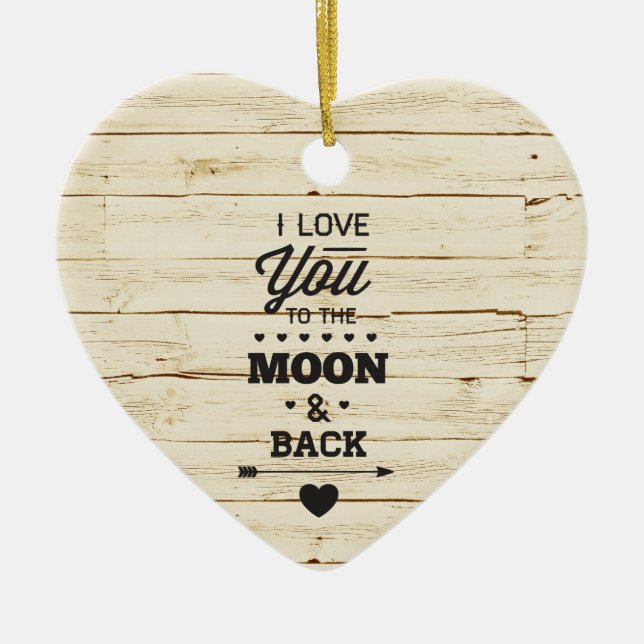 VitFauxträ Julgransprydnad Keramik (Framsidan)