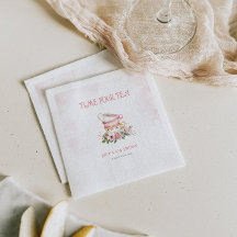 Vitfisk Blommigt Tea Party Tekopp