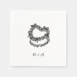 Vitfiskad kummel Bröllop Pappersservett