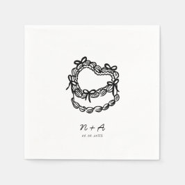 Vitfiskad kummel Bröllop Pappersservett