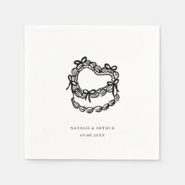 Vitfiskad kummel Bröllop Pappersservett