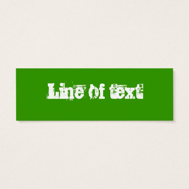 Vitfjällbokmärke Litet Visitkort (Baksidan)