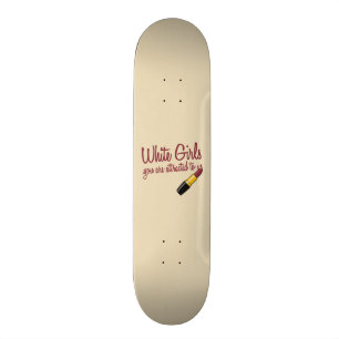 Vitflickor Old School Skateboard Bräda 18 Cm