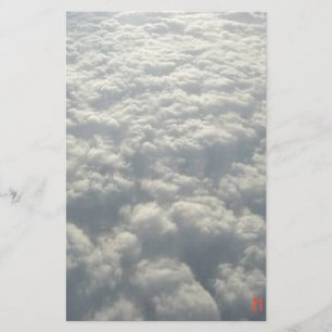 VITFLUFFY CLOUDS BREVPAPPER