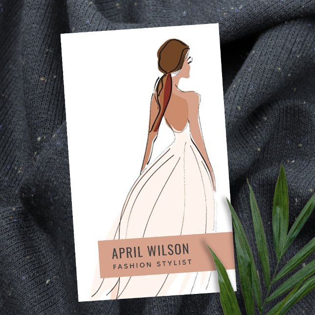 VITFRI VITE RUST BRÖLLOP GOWN MÖHIPPA DRESS VISITKORT (Skapare uppladdad)