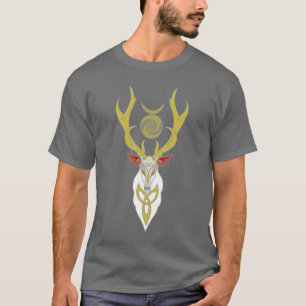 Vitfullvuxen hankronhjort t shirt