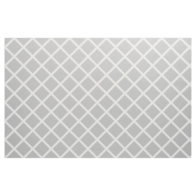 Vitgaller på askagrå färg tyg (Fat Quarter)