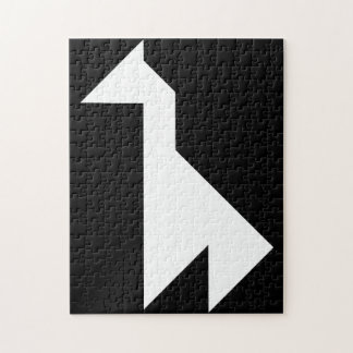 VitgiraffTangram Pussel