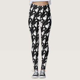 Vitgitarrdamasker Leggings