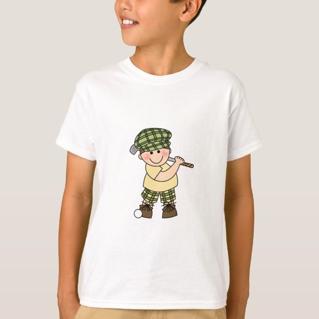 Vitgolfarepojke T Shirt (Framsida)