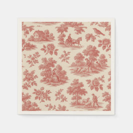 Vitgörare på landsidan - Röda Pappra bläckfisken Pappersservett