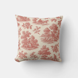 Vitgörare på landsidan - rött pip med rött hål kudde