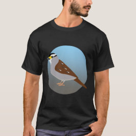 Vithaltig Sparrow Bird Lab T-Shirt