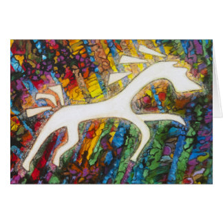 Vithäst Hälsningskort