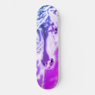 Vithäst - mini skateboard bräda 18,5 cm
