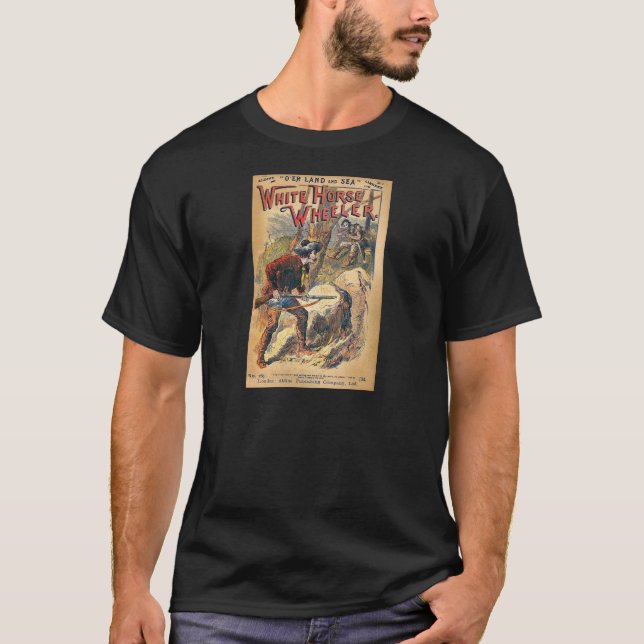 Vithäst - western Dimeroman - vintage T-shirt (Framsida)