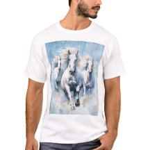 Vithästar Snöbunden symfoni: Galloping White M