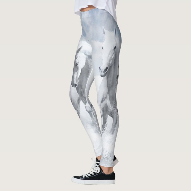 Vithästdamasker Leggings (Vänster)