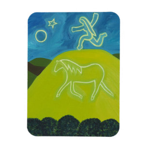 Vithästen i Somerset 2011 Magnet