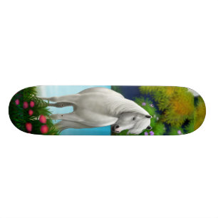 VithästSkateboard Old School Skateboard Bräda 18 Cm