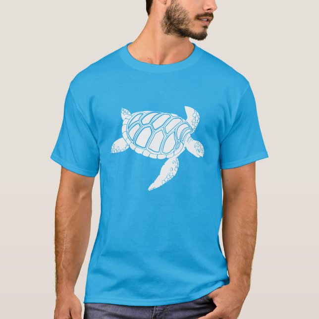 Vithavssköldpadda Tee Shirt (Framsida)
