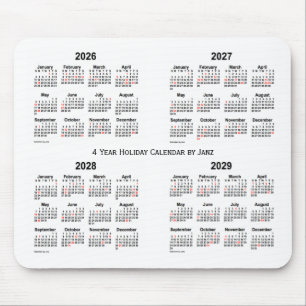 Vithelgdagkalender 2026-2029 vid Janz Musmatta