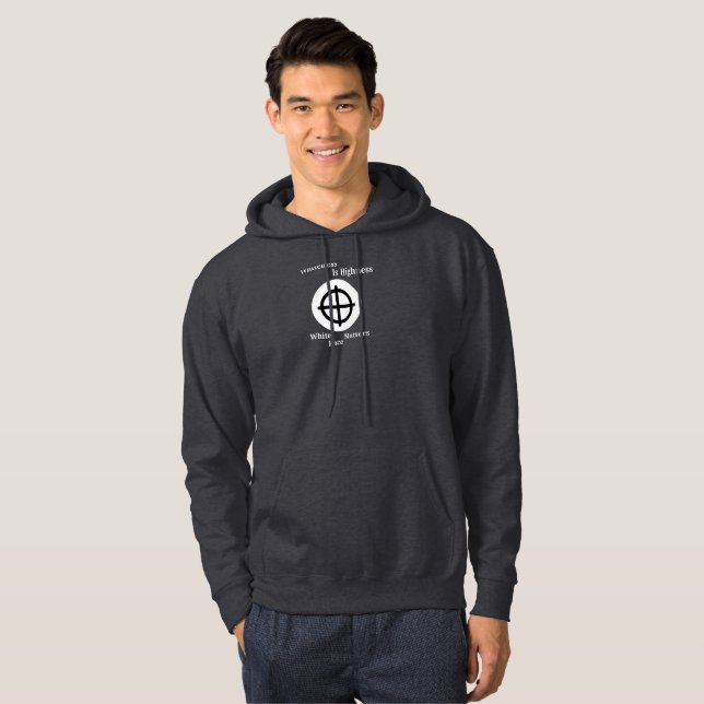 Vithet är höghet hoodie (Hel framsida)