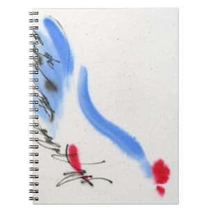 Vithöna. Calligraphy och vattenfärg Anteckningsbok