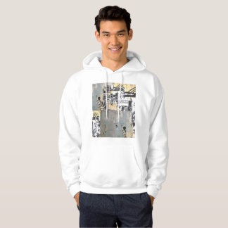 VitHoodie med Capricornväggdesign Hoodie