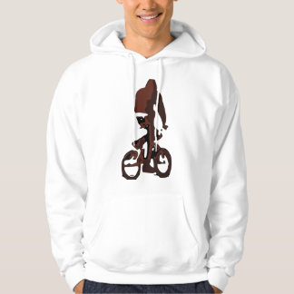 Vithoodien - använd cyklar, sparanatur! tröja med luva