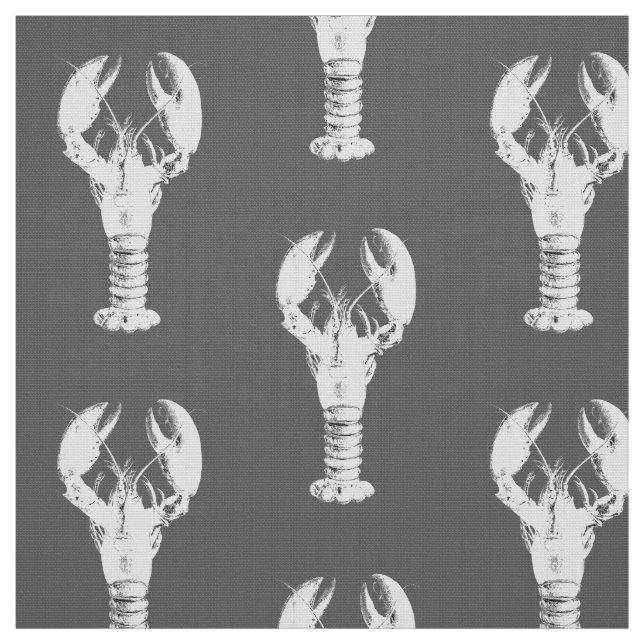 Vithummer på grått/grå färg tyg (Provkarta)