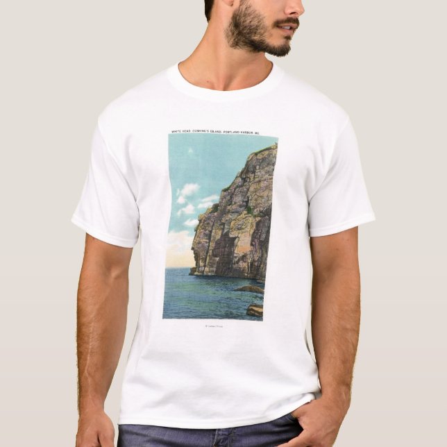 Vithuvud i den Portland hamnen T-shirt (Framsida)
