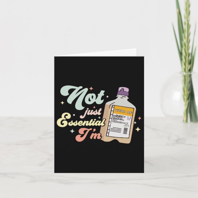 Vitital Af Funny Nurse Dietician Rd Rn Critical Ca Kort (Framsida)