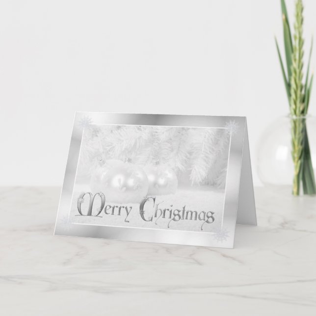 Vitjulen Julhälsningar Helgkort (Framsida)