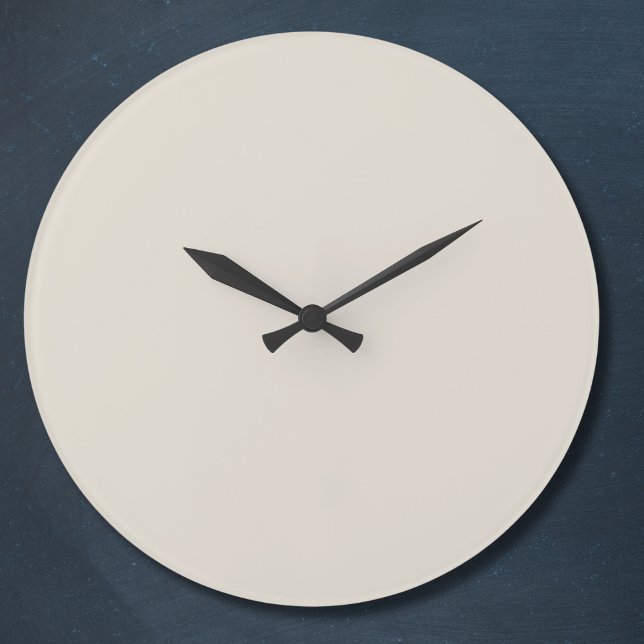 Vitkaffe Solid Färg Stor Klocka (Skapare uppladdad)