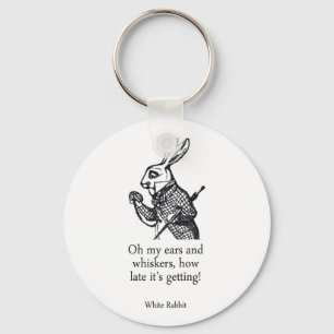 Vitkanin Alice i underland Keychain Nyckelring