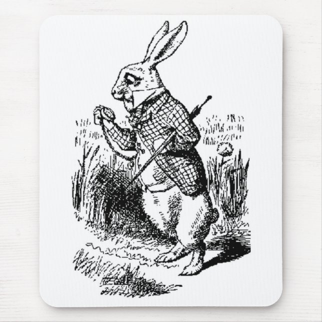 Vitkanin - Alice i underland Mousepad Musmatta (Framsidan)