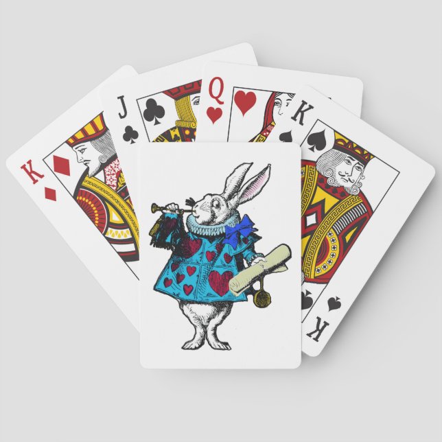 Vitkanin Alice Wonderland Deck Spelkort (Baksidan)