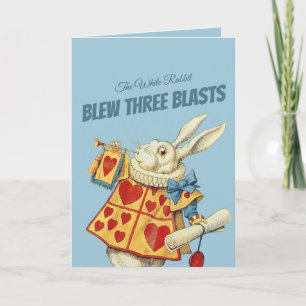 Vitkanin, herald Färg CC0676 Tenniel Valentine Helgkort